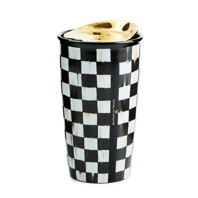 Courtly Check Ceramic Travel Cup - {current_domain}