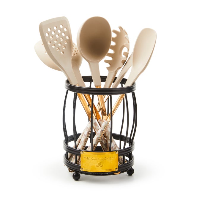 Mocha Check Utensil Caddy Set - {current_domain}