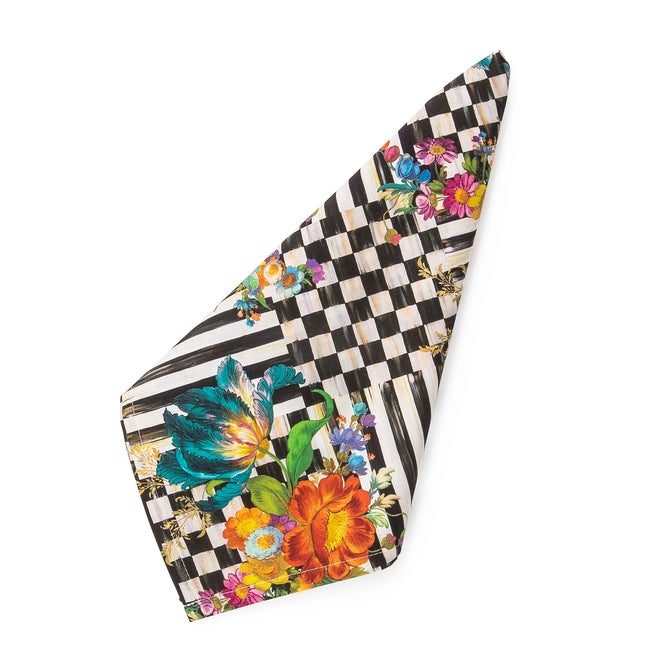 Courtly Flower Market Napkin - {current_domain}