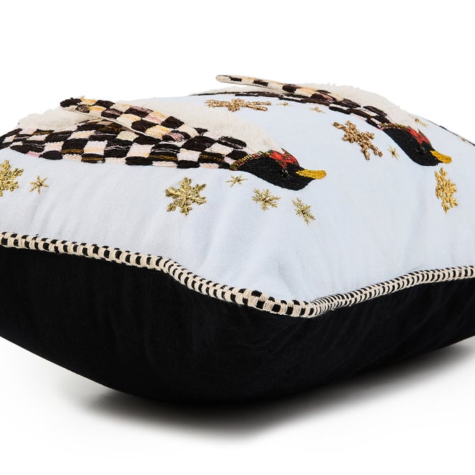 Penguin Parade Throw Pillow - {current_domain}