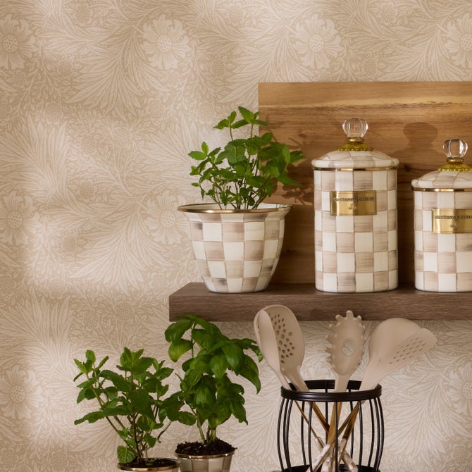 Enamel Check Large Flower Pot - {current_domain}