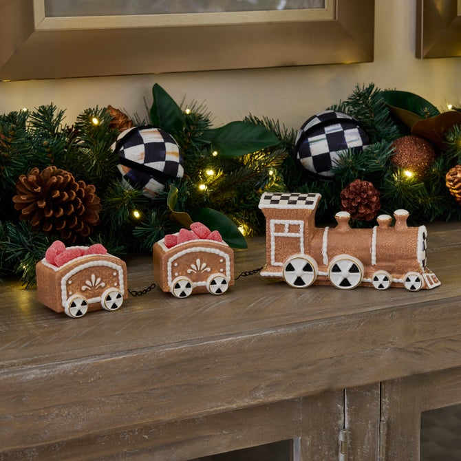 Gingerbread Ceramic Train - {current_domain}