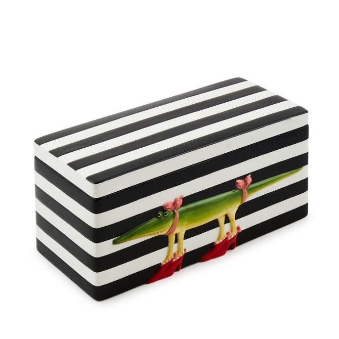 Patience Brewster Gloria Alligator Lidded Box - {current_domain}