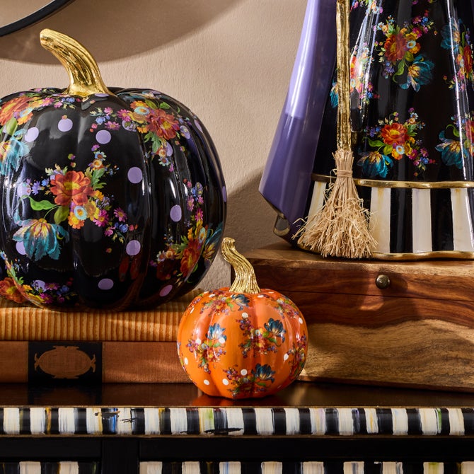 Orange Flower Market Mini Pumpkin - {current_domain}