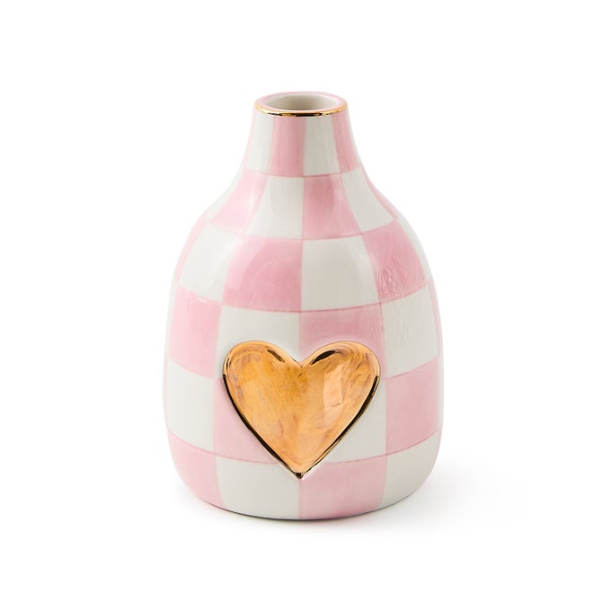 Rosy Check Short Heart Vase - {current_domain}