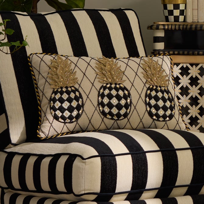 Pineapple Ivory Lumbar Pillow - {current_domain}