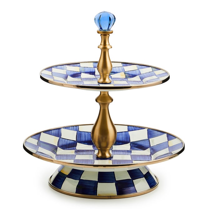 Royal Check Two Tier Sweet Stand - {current_domain}
