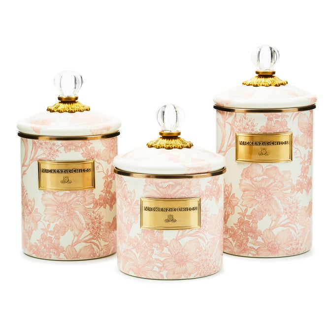 Rosy English Garden Medium Canister - {current_domain}
