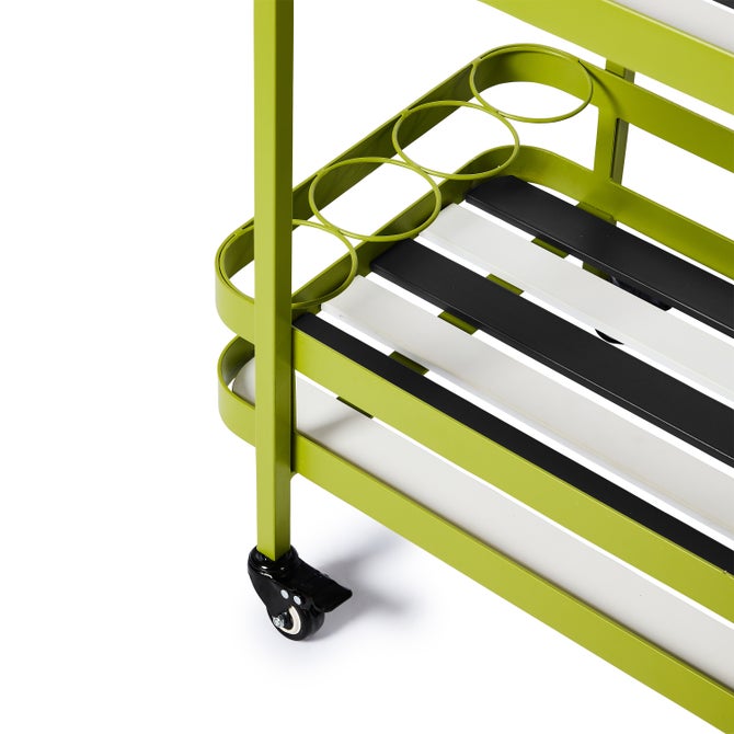 Outdoor Black and White Bistro Bar Cart - {current_domain}