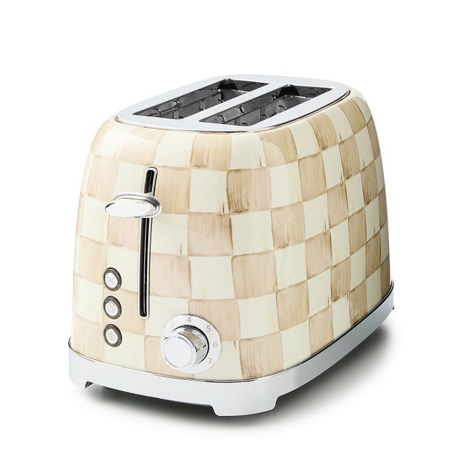 Mocha Check 2-Slice Toaster - {current_domain}
