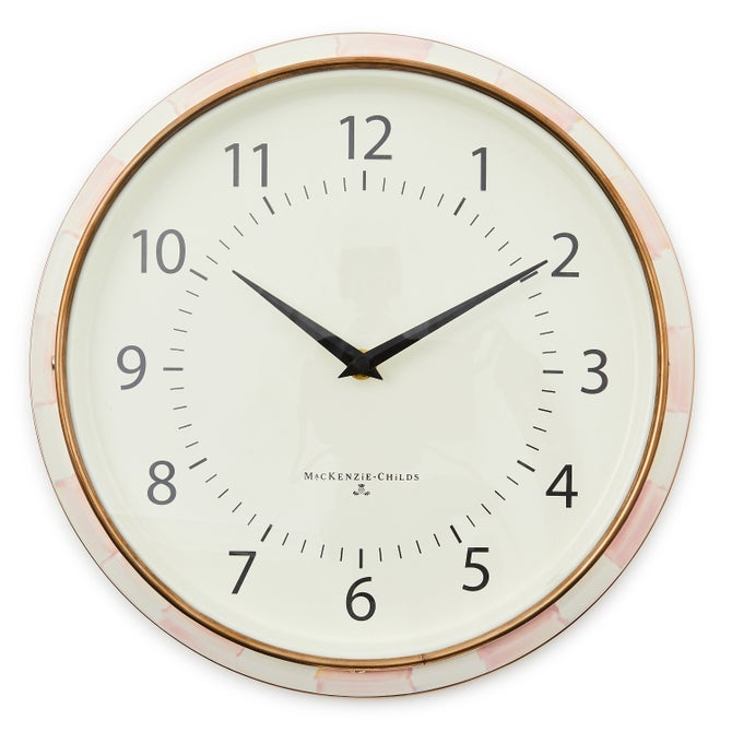 Rosy Check School Wall Clock - {current_domain}