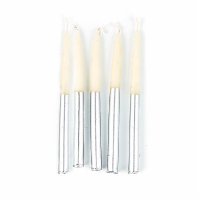 Hanukkah Silver Candle Set - {current_domain}