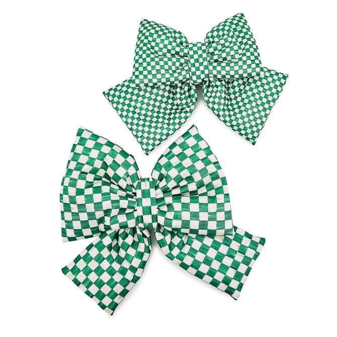 Green Check Small Bow - {current_domain}