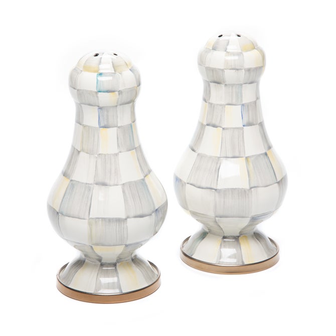 Sterling Check Large Salt & Pepper Shakers - {current_domain}