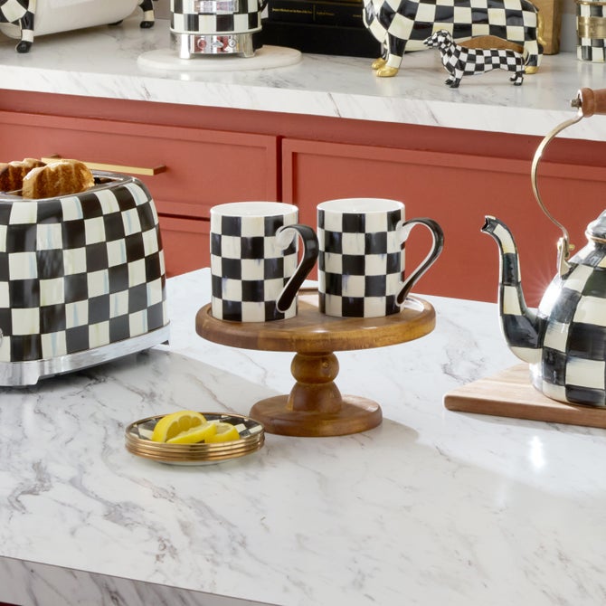 Check Stoneware Mug - {current_domain}