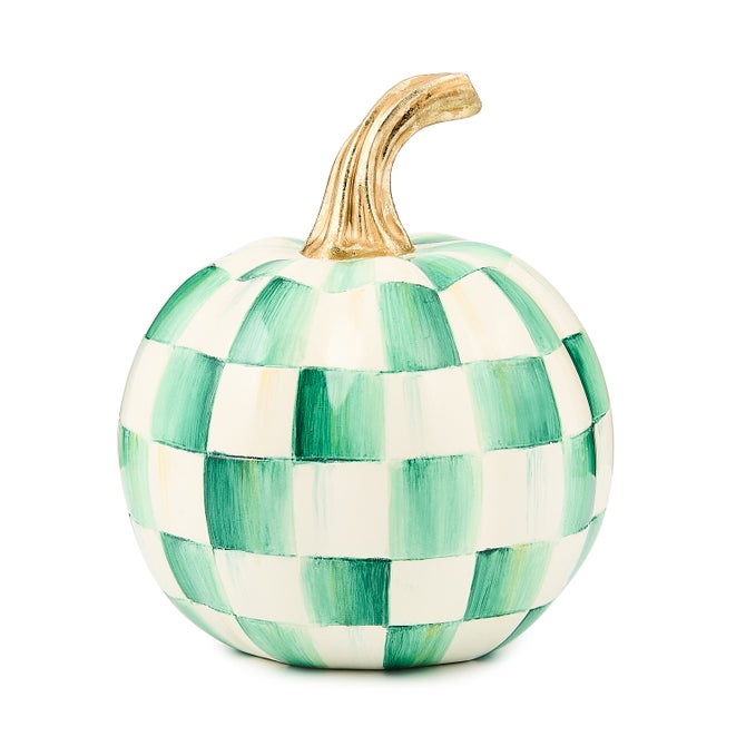 Emerald Check Mini Pumpkin - {current_domain}
