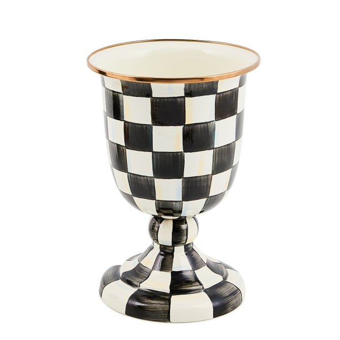Courtly Check Pedestal Vase - {current_domain}