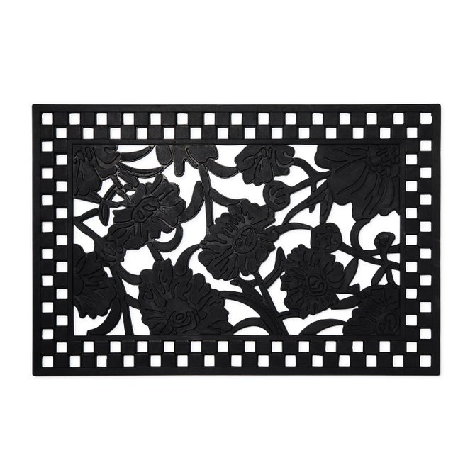 Daisy Rubber Door Mat - {current_domain}