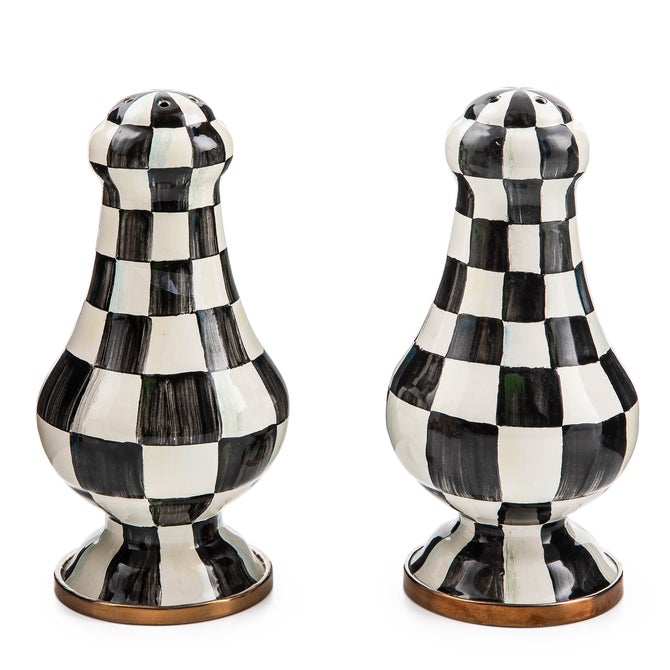 Courtly Check Large Salt & Pepper Shakers - {current_domain}