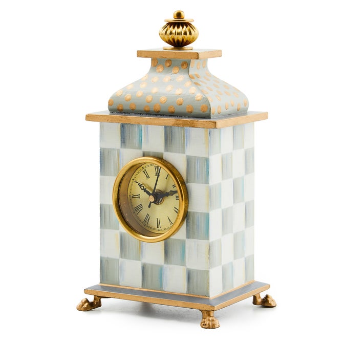 Sterling Check Desk Clock - {current_domain}