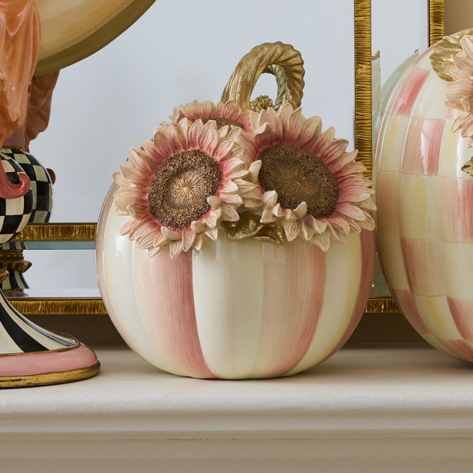 Rosy Stripe Small Sunflower Pumpkin - {current_domain}