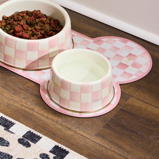 Rosy Check Medium Pet Dish - {current_domain}