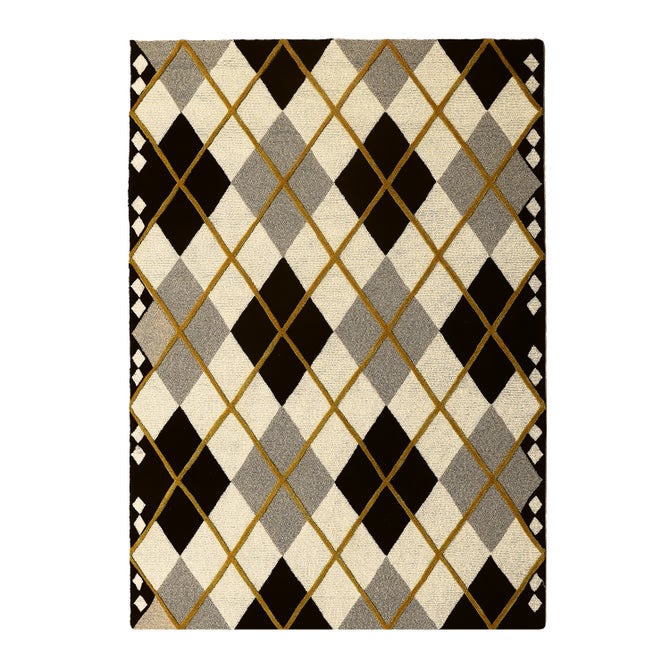 Cream Argyle 5' x 8' Rug - {current_domain}