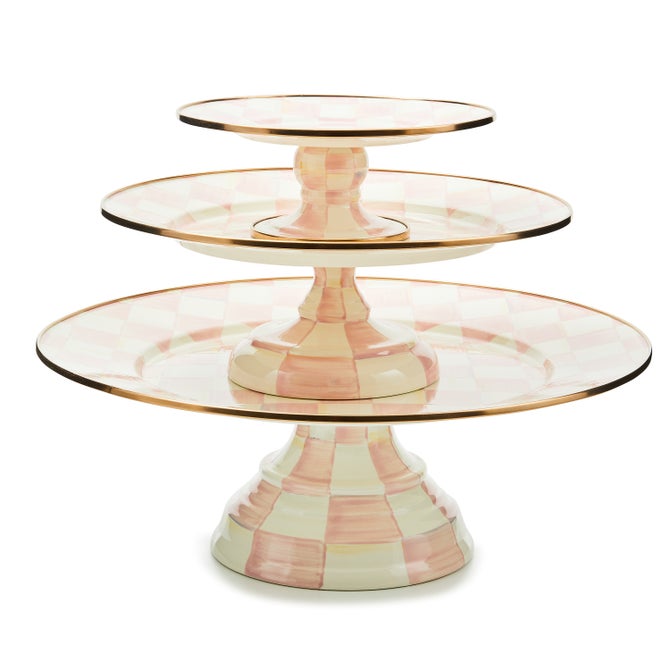 Rosy Check Small Pedestal Platter - {current_domain}