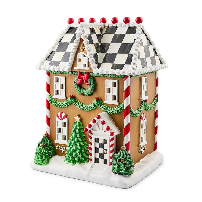 Holly Village Illuminated Gingerbread House - {current_domain}