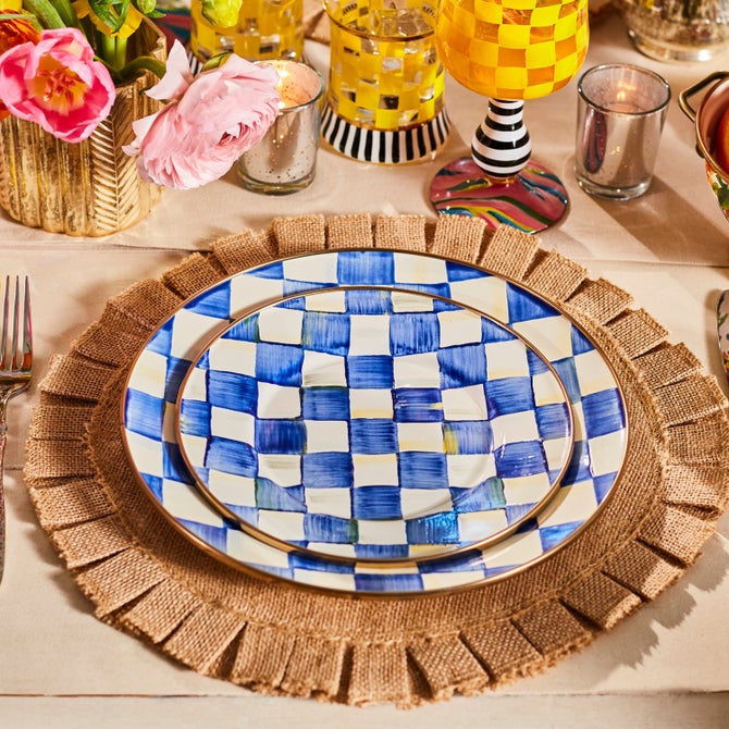 Check Dinnerware, Set of 4 - {current_domain}