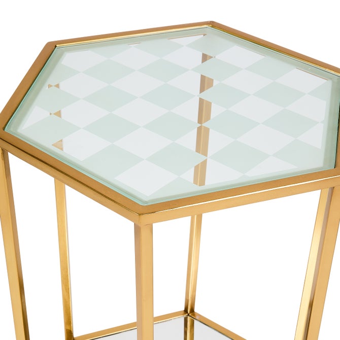 Honeycomb Accent Table - {current_domain}