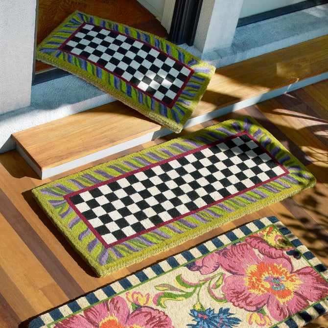 Courtly Check Double Door Entrance Mat - {current_domain}