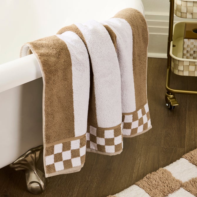 Mocha Stripe Bath Towel - {current_domain}