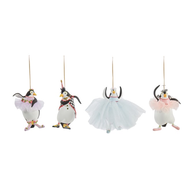 Patience Brewster Penguins En Pointe Ornaments, Set of 4 - {current_domain}