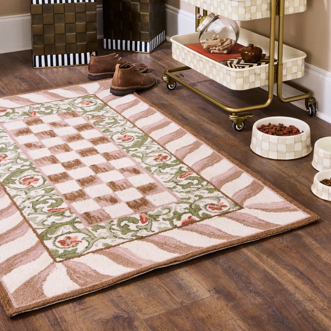 Mocha Check 3' x 5' Rug - {current_domain}