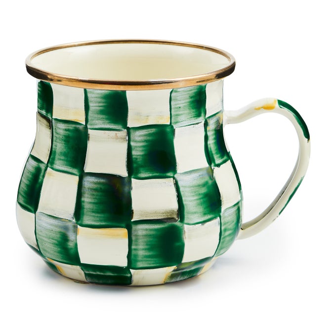 Emerald Check Mug - {current_domain}