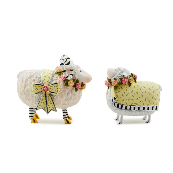 Patience Brewster Lydia & Liam Lamb Figures, Set of 2 - {current_domain}