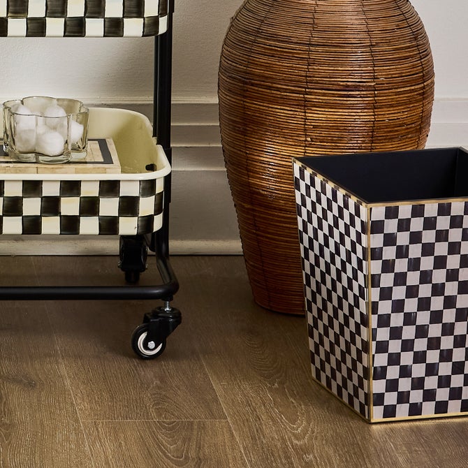 Courtly Check Glass Waste Bin - {current_domain}