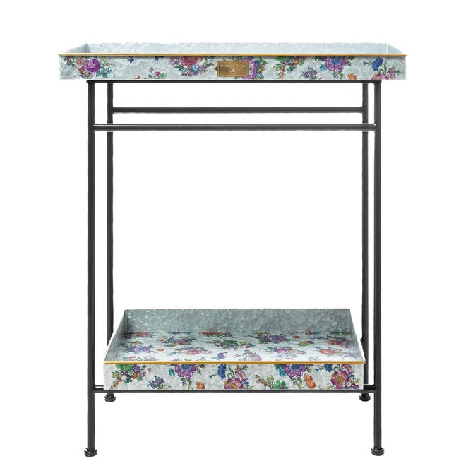 Flower Market Galvanized Outdoor Butler - {current_domain}