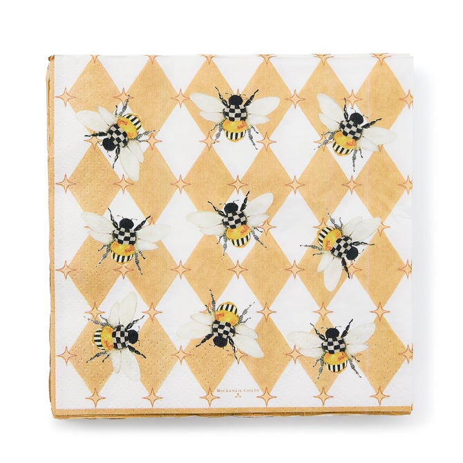 Queen Bee Dinner Paper Napkins - {current_domain}