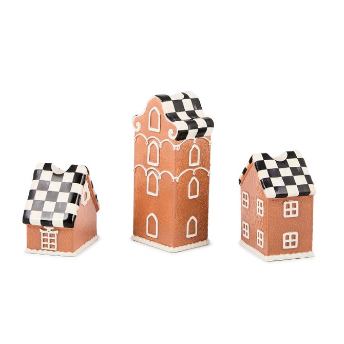 Gingerbread Village Candle Holders, Set of 3 - {current_domain}