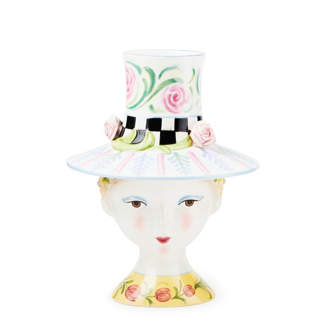 Rosy Meadow Lady Rose Lidded Vase - {current_domain}