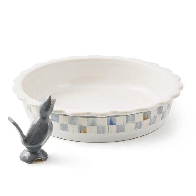 Sterling Check Everyday Pie Plate with Pie Bird - {current_domain}