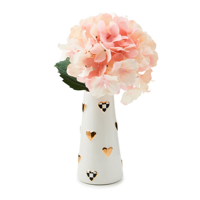 Courtly Check Short Heart Vase - {current_domain}