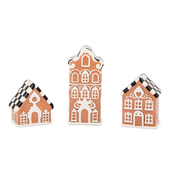 Gingerbread Village Candle Holders, Set of 3 - {current_domain}