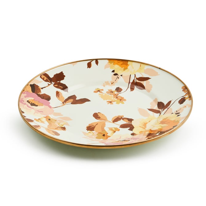 Wild Rose White Dinner Plate - {current_domain}