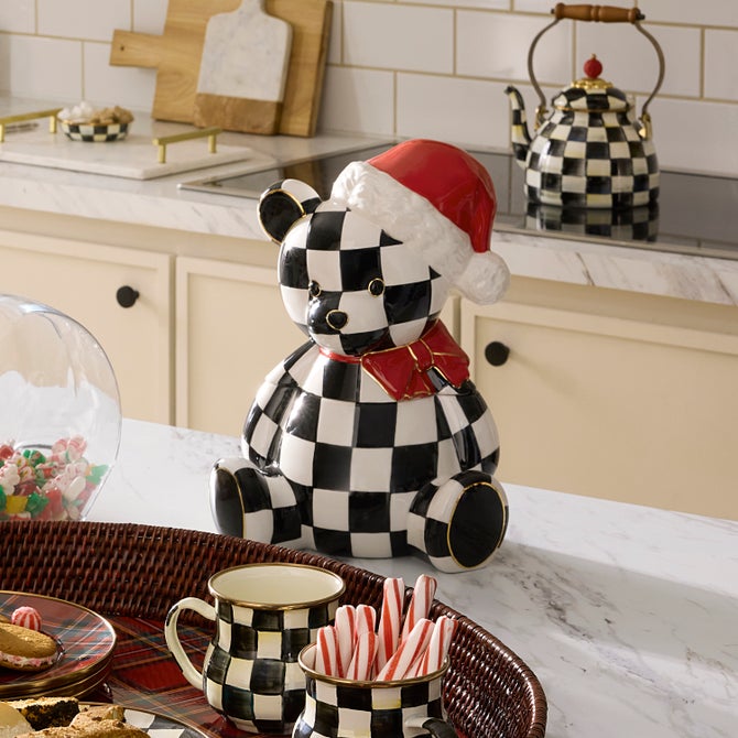 Courtly Santa Bear Cookie Jar - {current_domain}