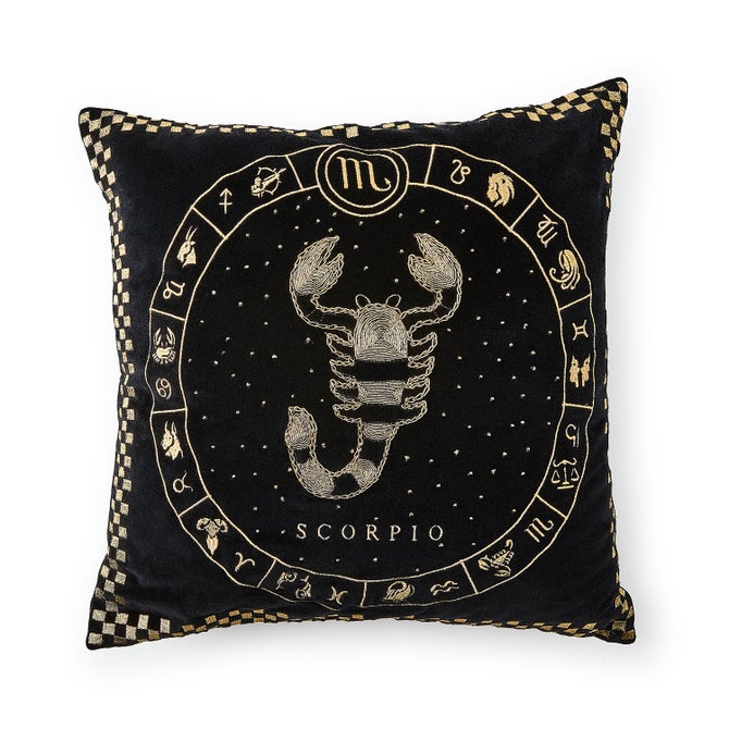 Scorpio Zodiac Throw Pillow - {current_domain}