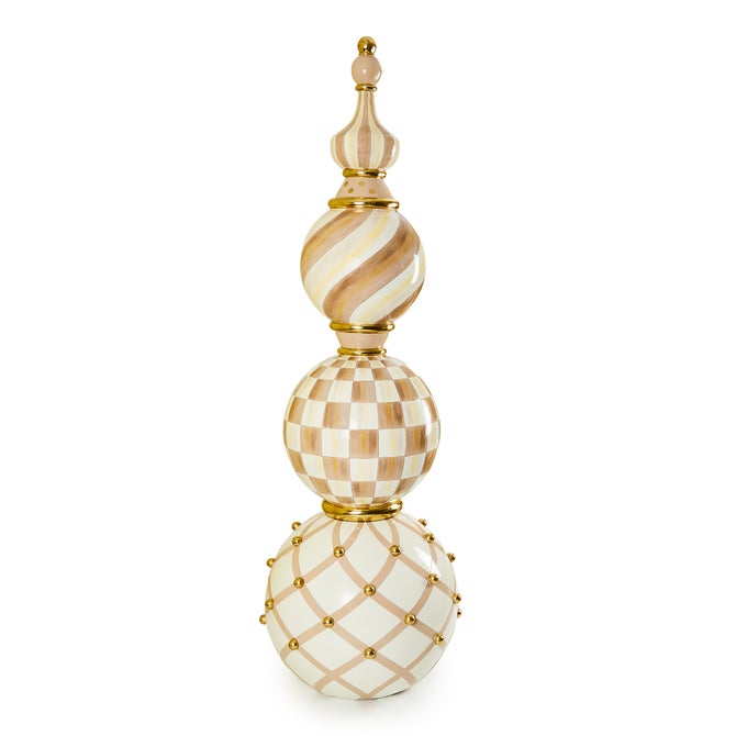 Mocha Check Outdoor Trophy Topiary - {current_domain}