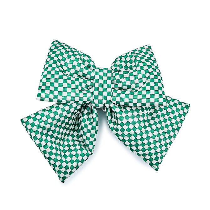 Green Check Small Bow - {current_domain}